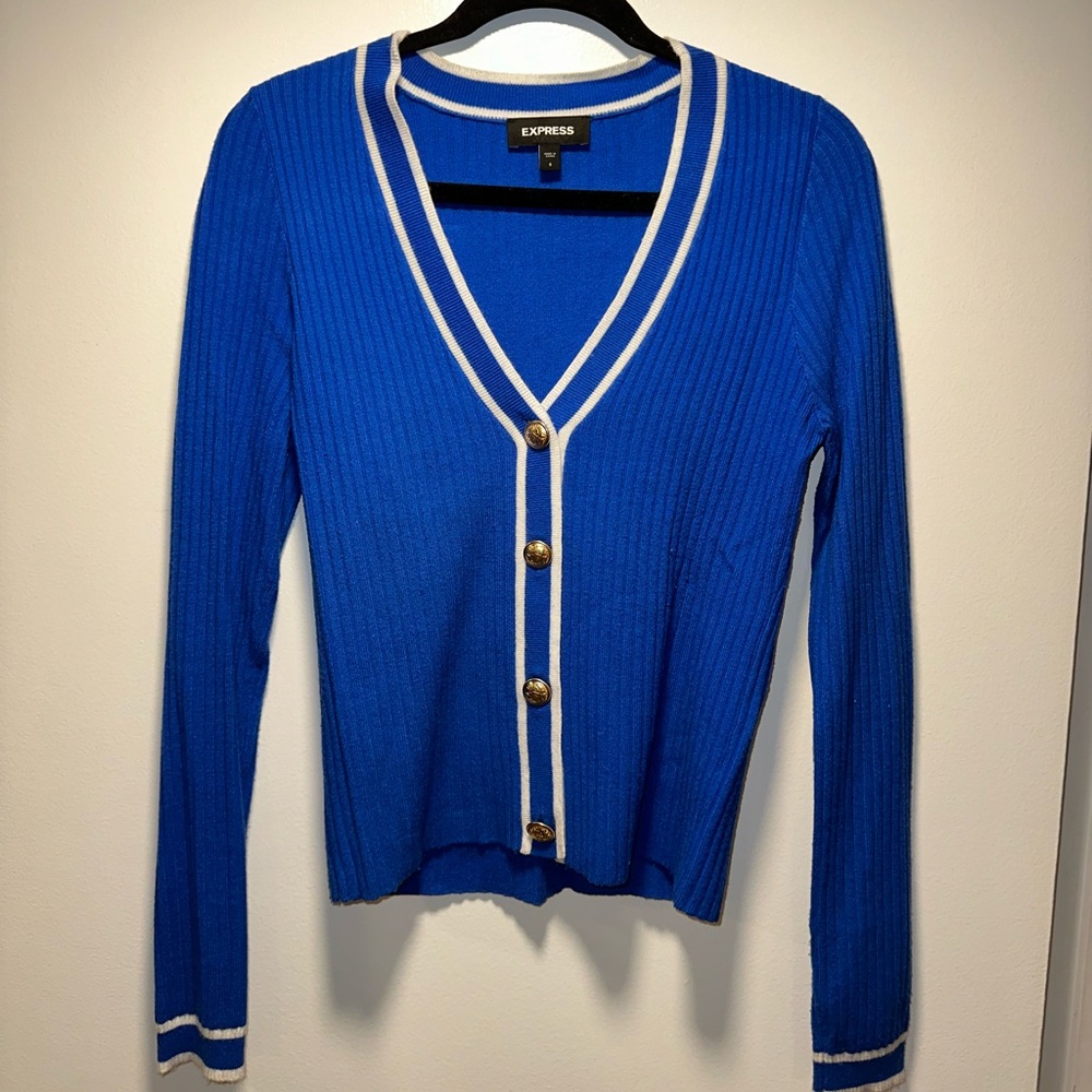Blue Express Cardigan